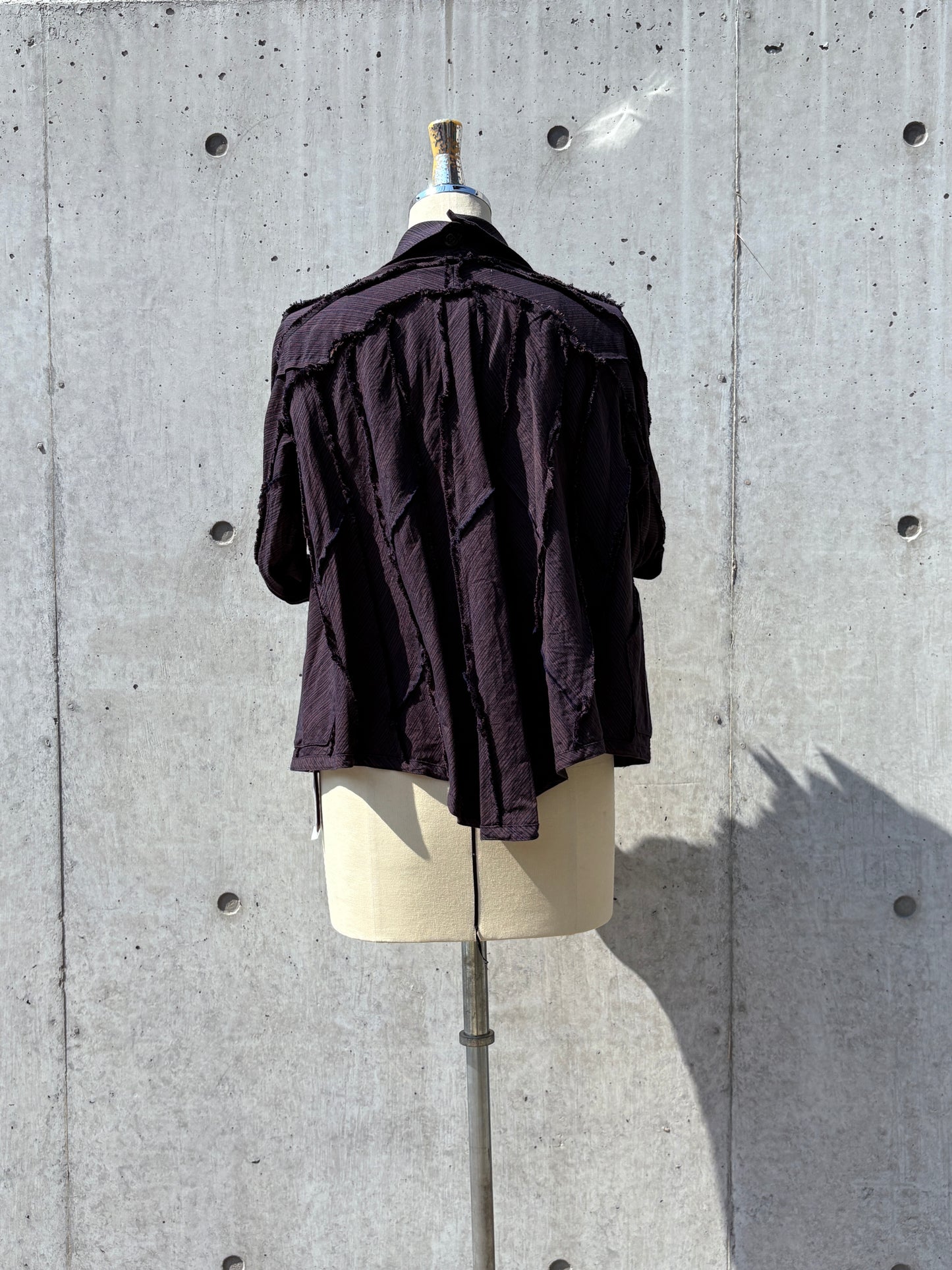 trapèze blouse K511 SIC yatara.stripe bronze