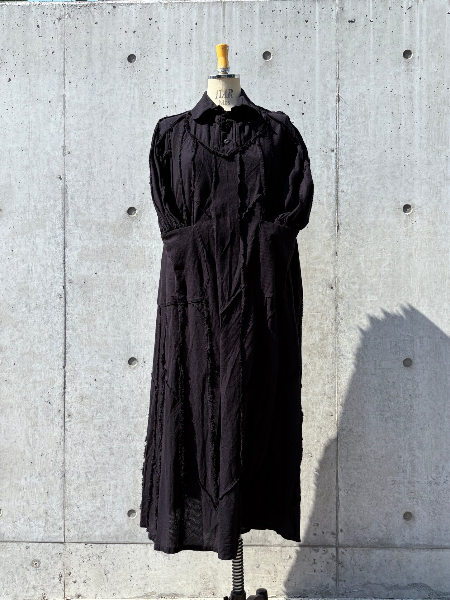 trapèze one-piece K211 soft chizimi black