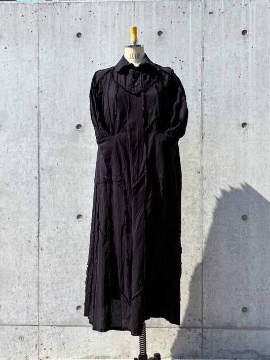 trapèze one-piece K211 soft chizimi black