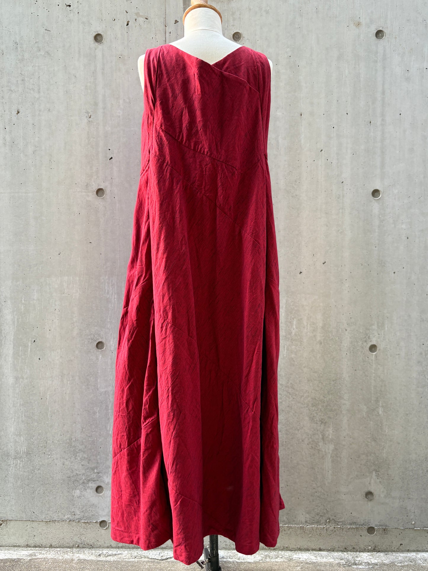 bias cutting one-piece K213 60kirikasuri red