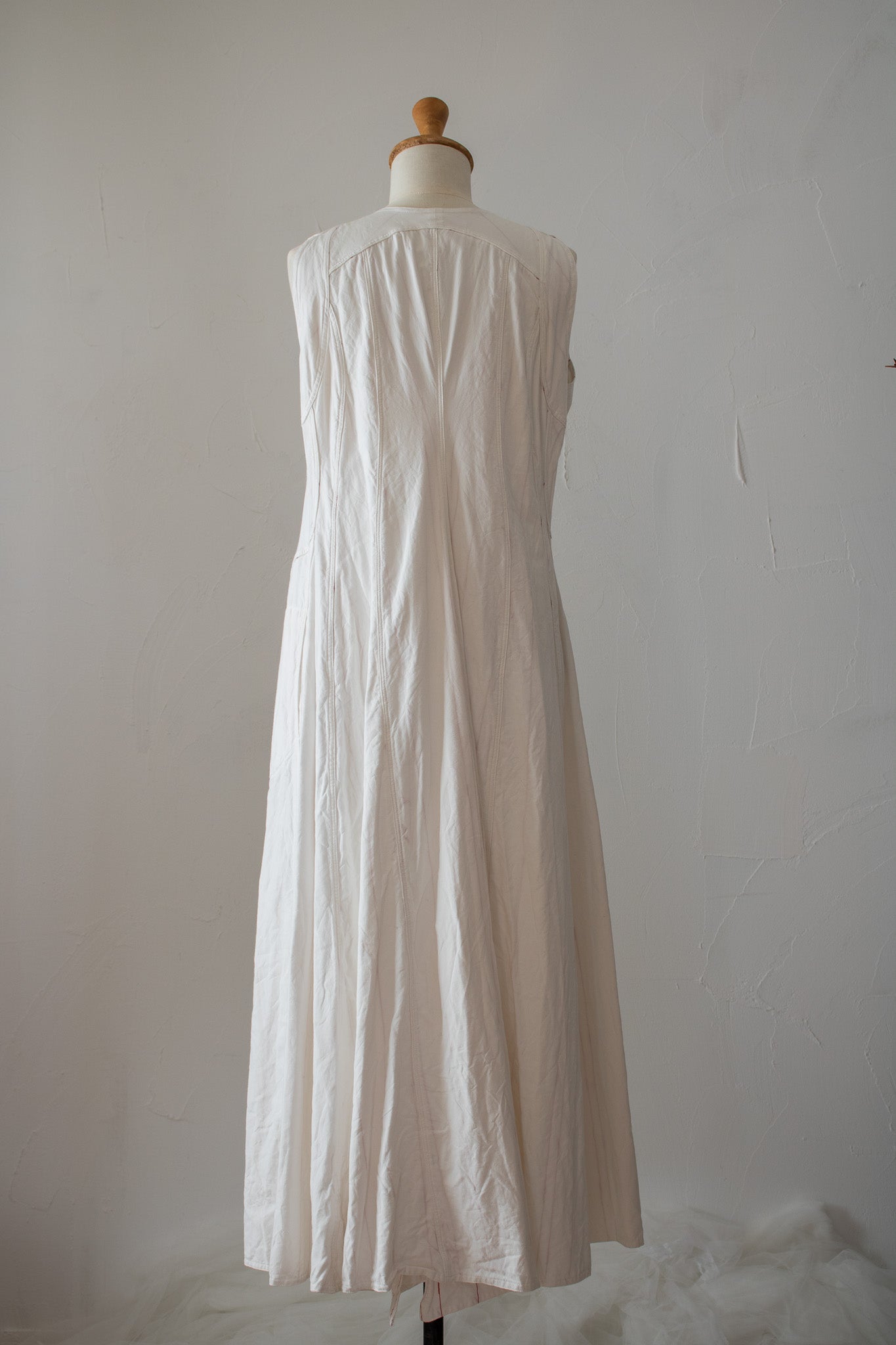 mary dress K205 SIC white × stripe white/red