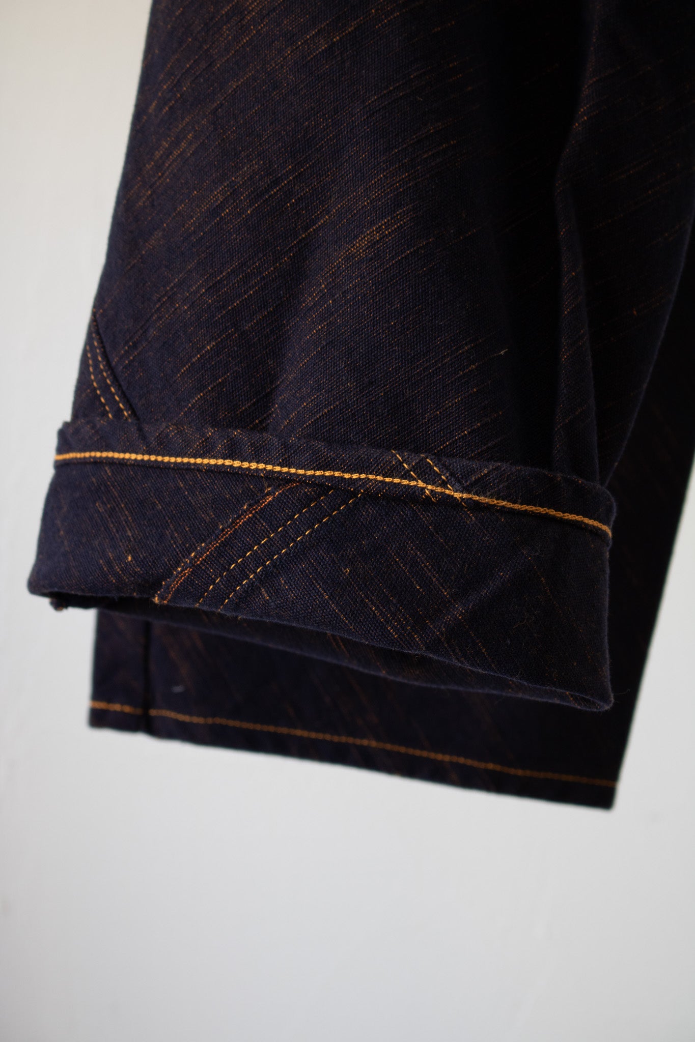 departure pants KKK701 kasuri hanpu navy