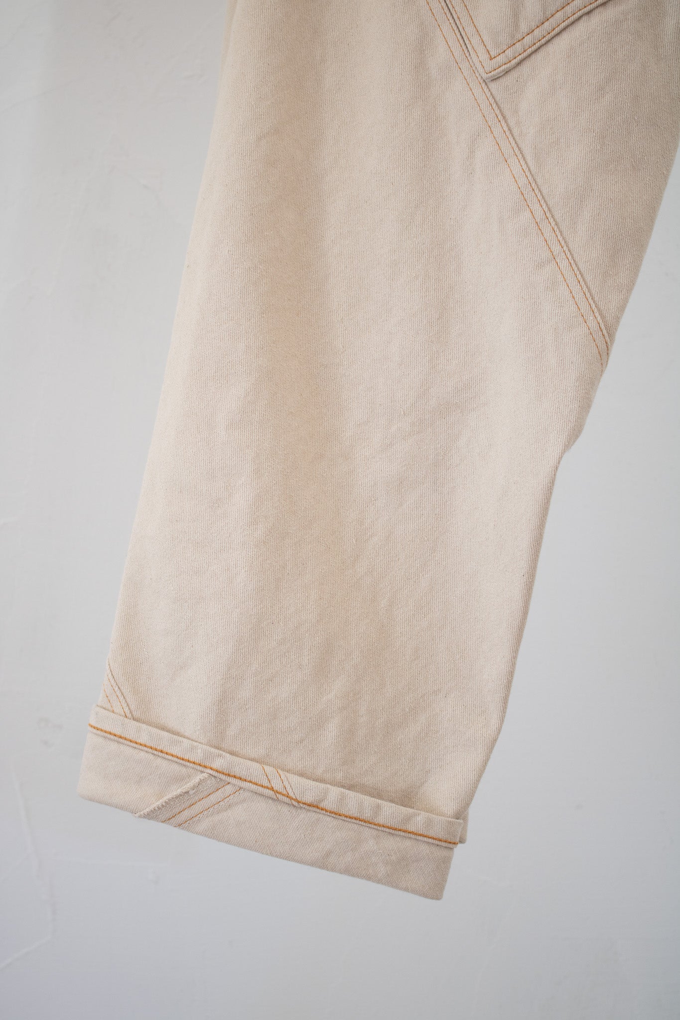 departure pants KKK701 ASIC white denim