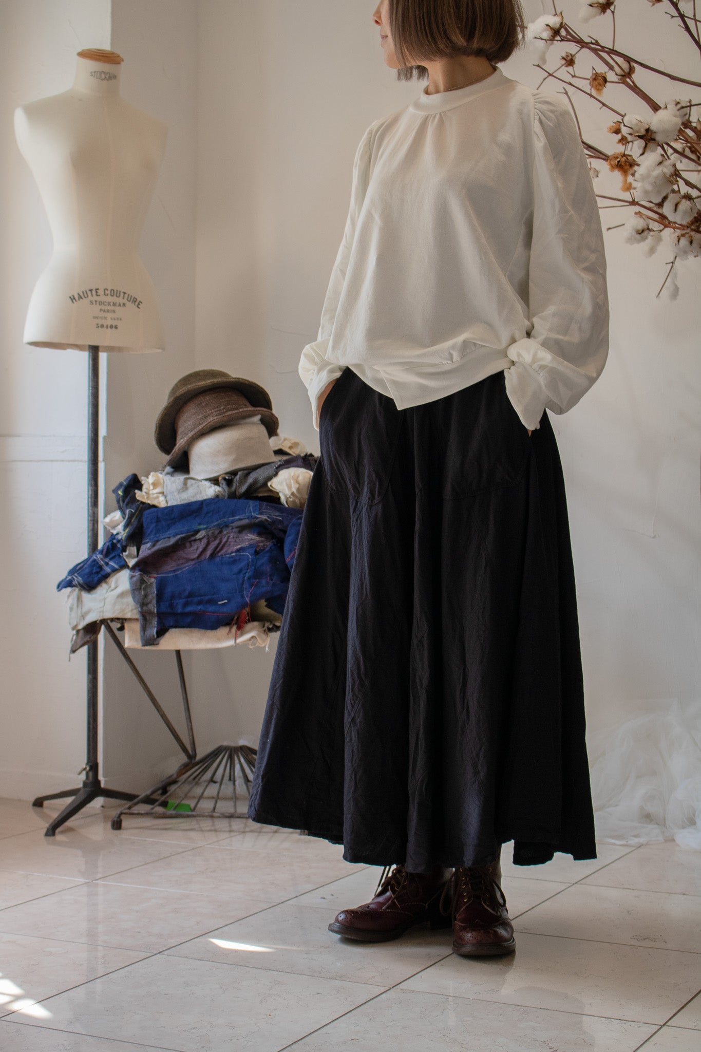 sidesaddle skirt K901 SIC black
