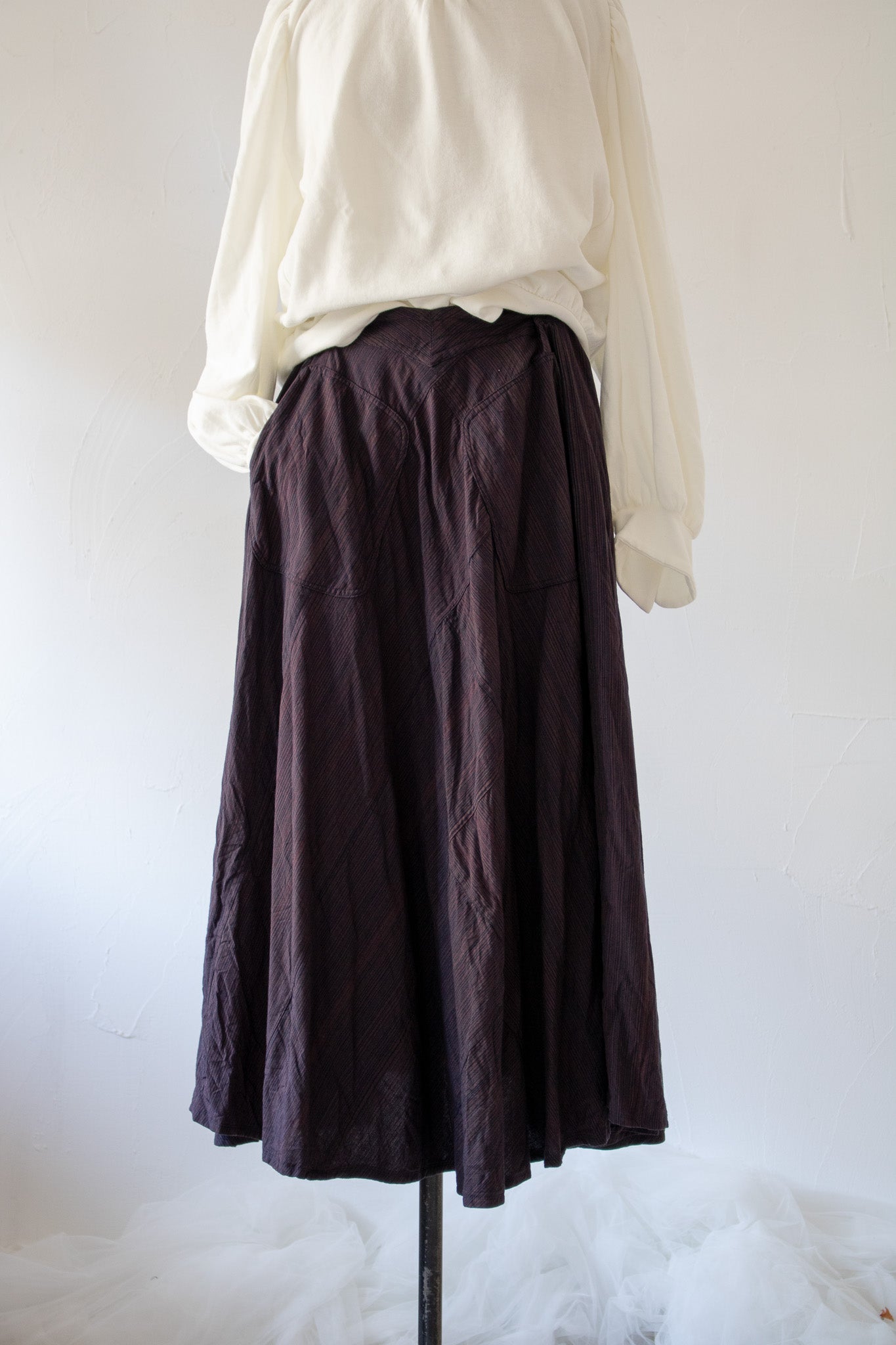 sidesaddle skirt K901 SIC yatara.stripe bronze