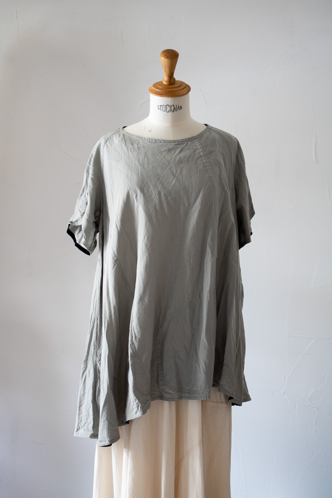 short sleeve blouse K501-A SIC light gray
