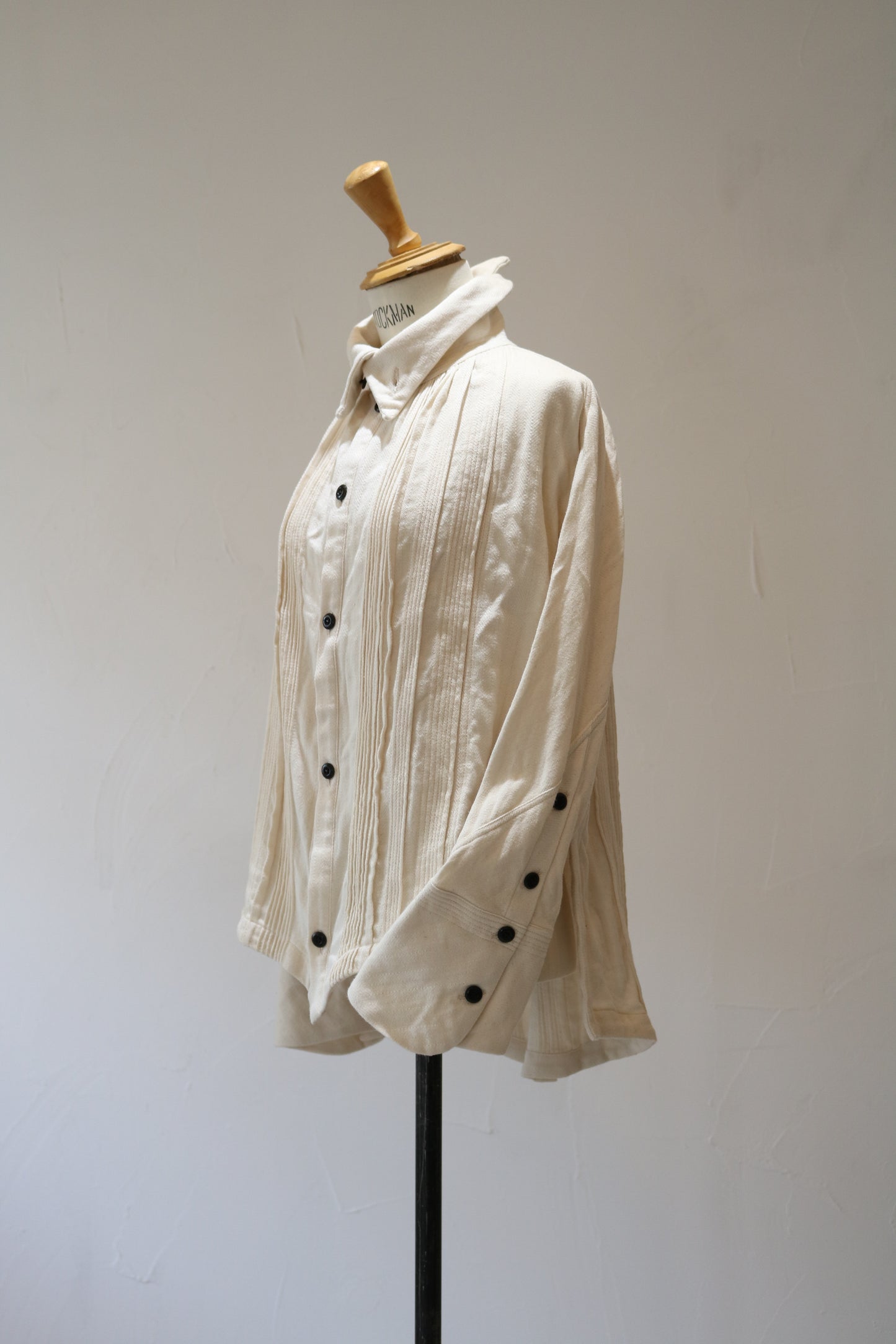 ultimate blouse K504 cotton herringbone white