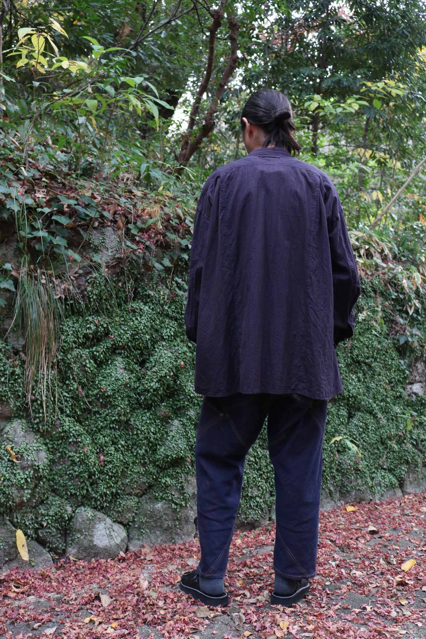 lama shirt K505 SIC yatara.stripe bronze