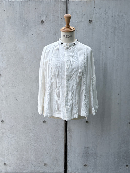 tuck blouse K509 SIC white