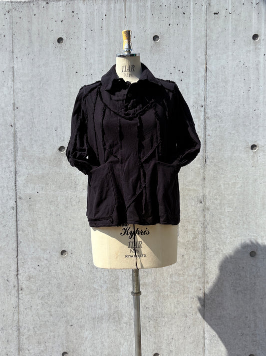 trapèze blouse K511 soft chizimi black