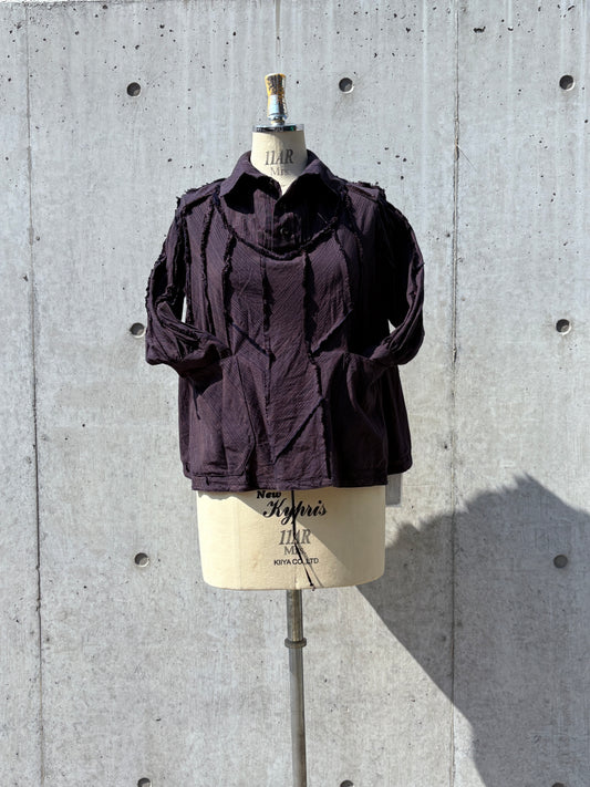 trapèze blouse K511 SIC yatara.stripe bronze