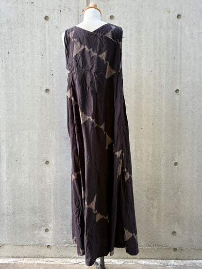bias cutting one-piece K213　kodo black/beige