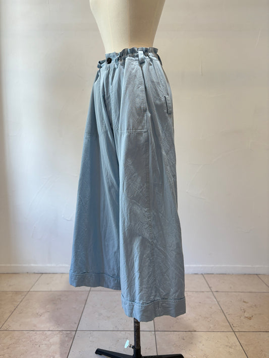wide pants K704 SIC smoky blue