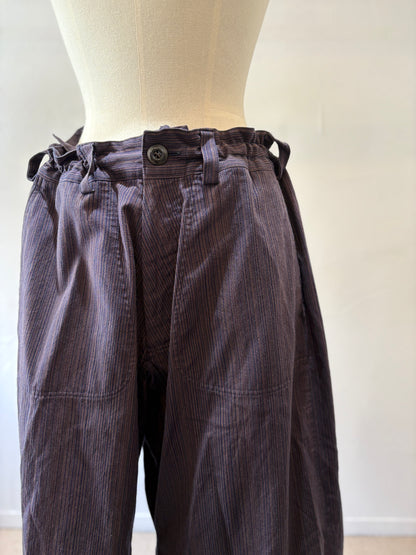 wide pants K704 SIC yatara.stripe bronze