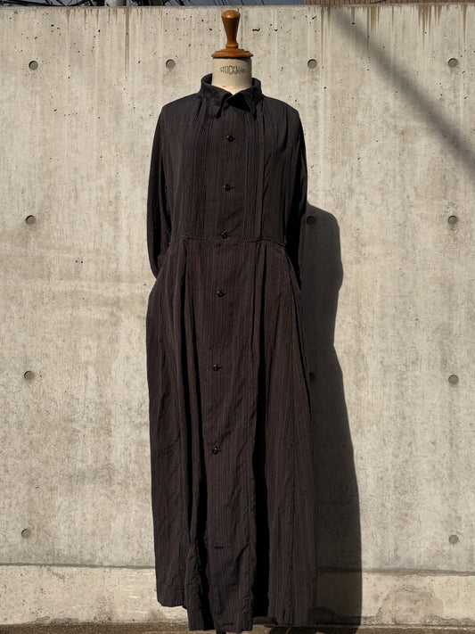 one-piece dress K214 SIC yatara.stripe navy/khaki