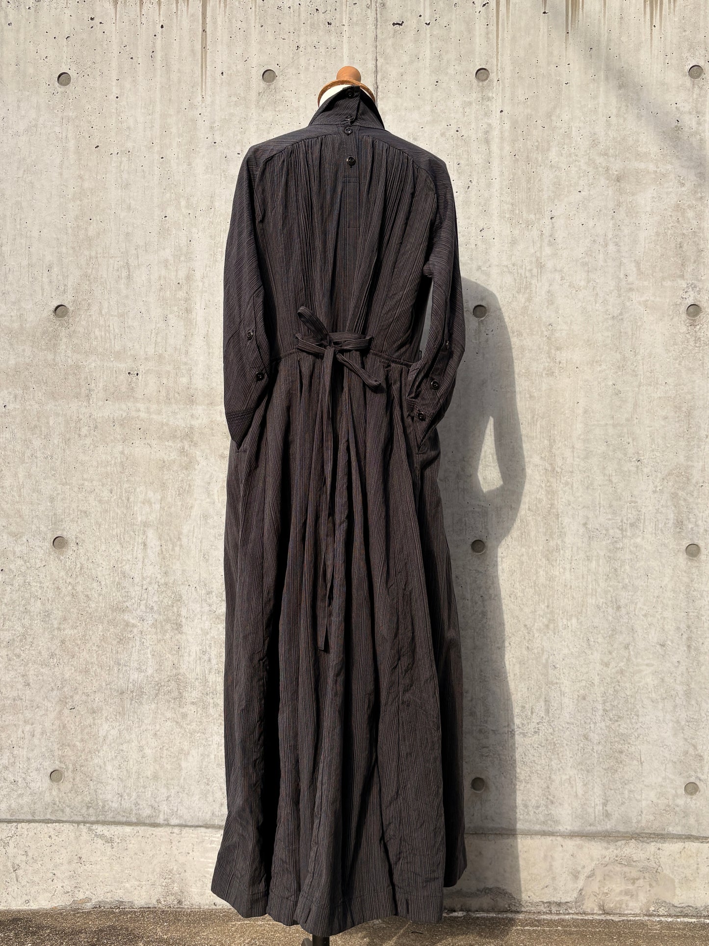 one-piece dress K214 SIC yatara.stripe navy/khaki