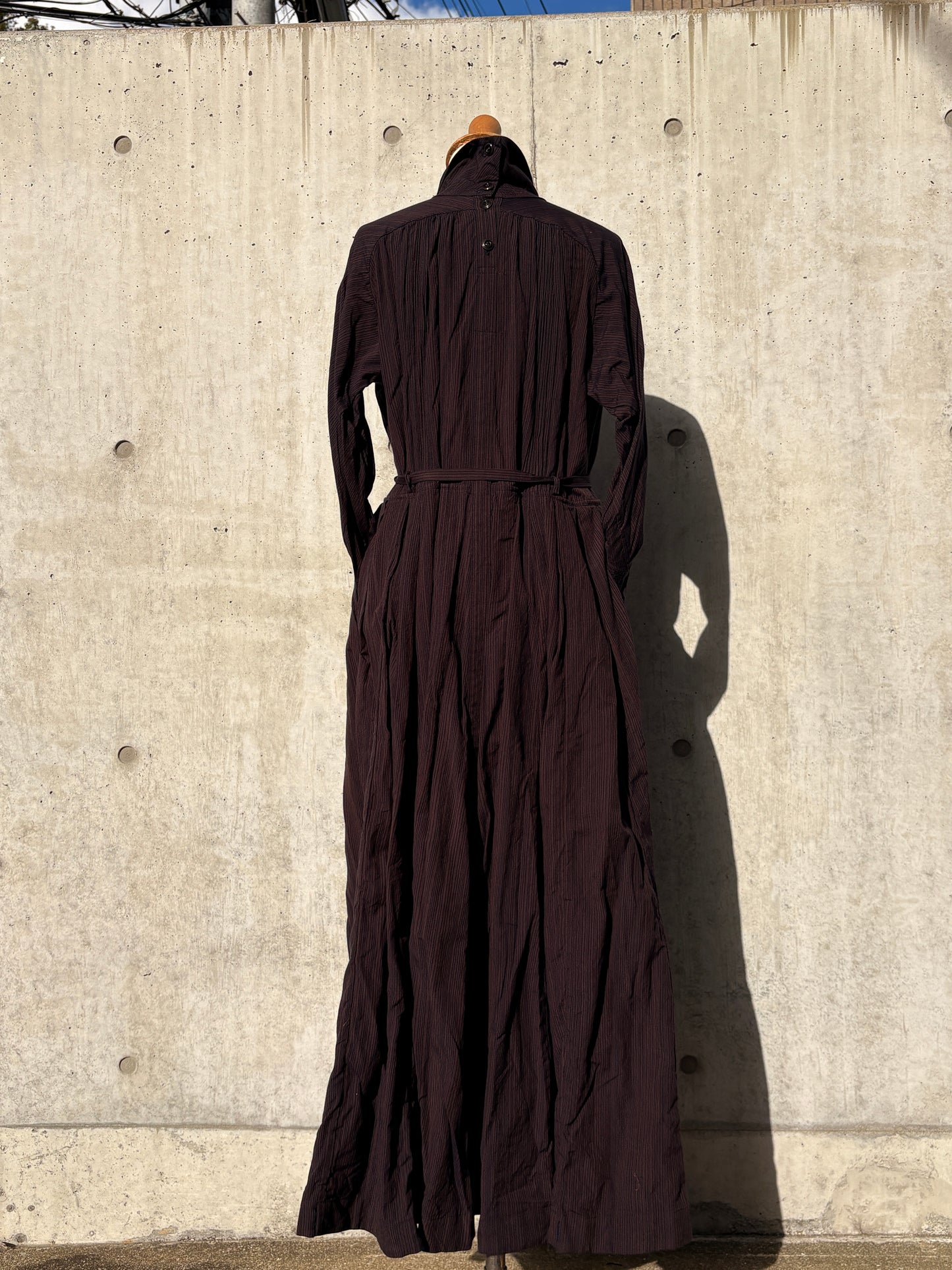 one-piece dress K214 SIC yatara.stripe bronze