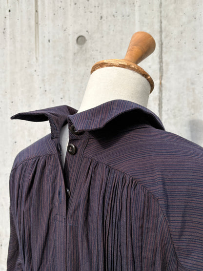 one-piece dress K214 SIC yatara.stripe bronze