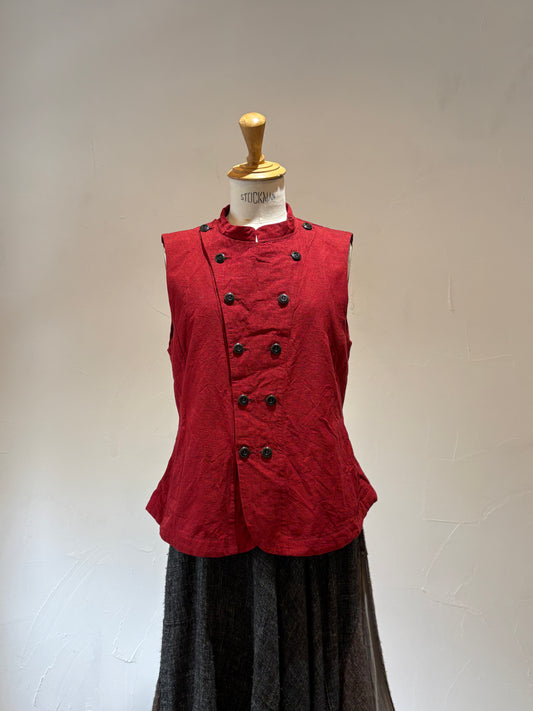 unisex Vest 60/2 organic high density red K603