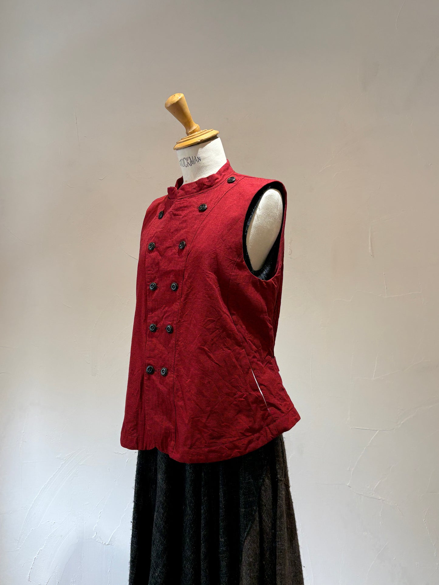 unisex Vest 60/2 organic high density red K603