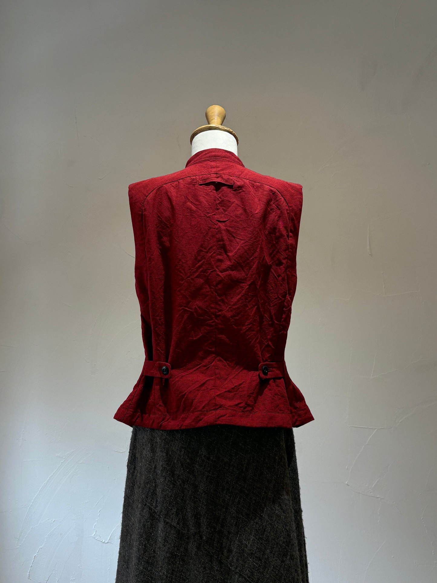 unisex Vest 60/2 organic high density red K603