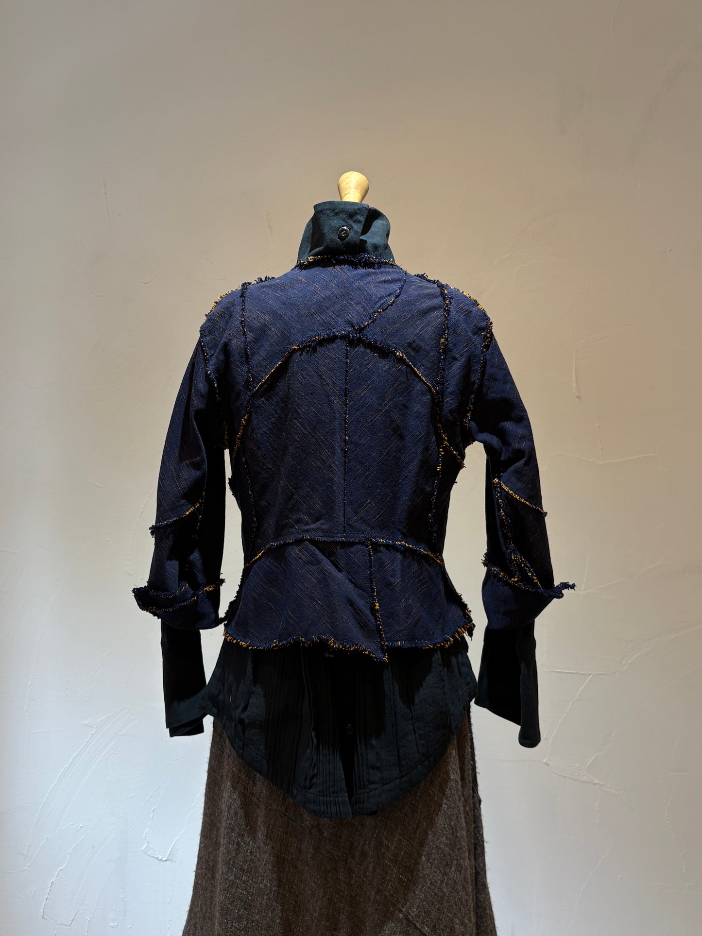 Departure jacket K400De kasuri hampu navy