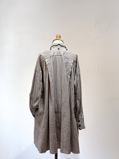 drape blouse K500-A katagaimomen ayaori heringborn brown