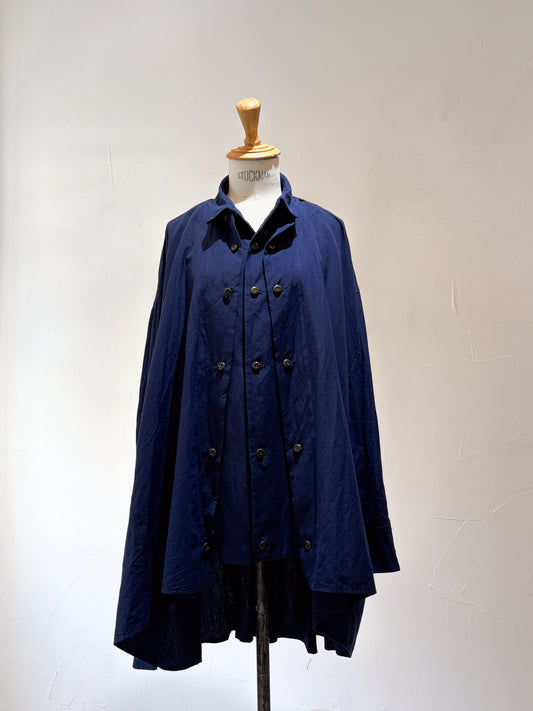 drape blouse K500-A SIC navy