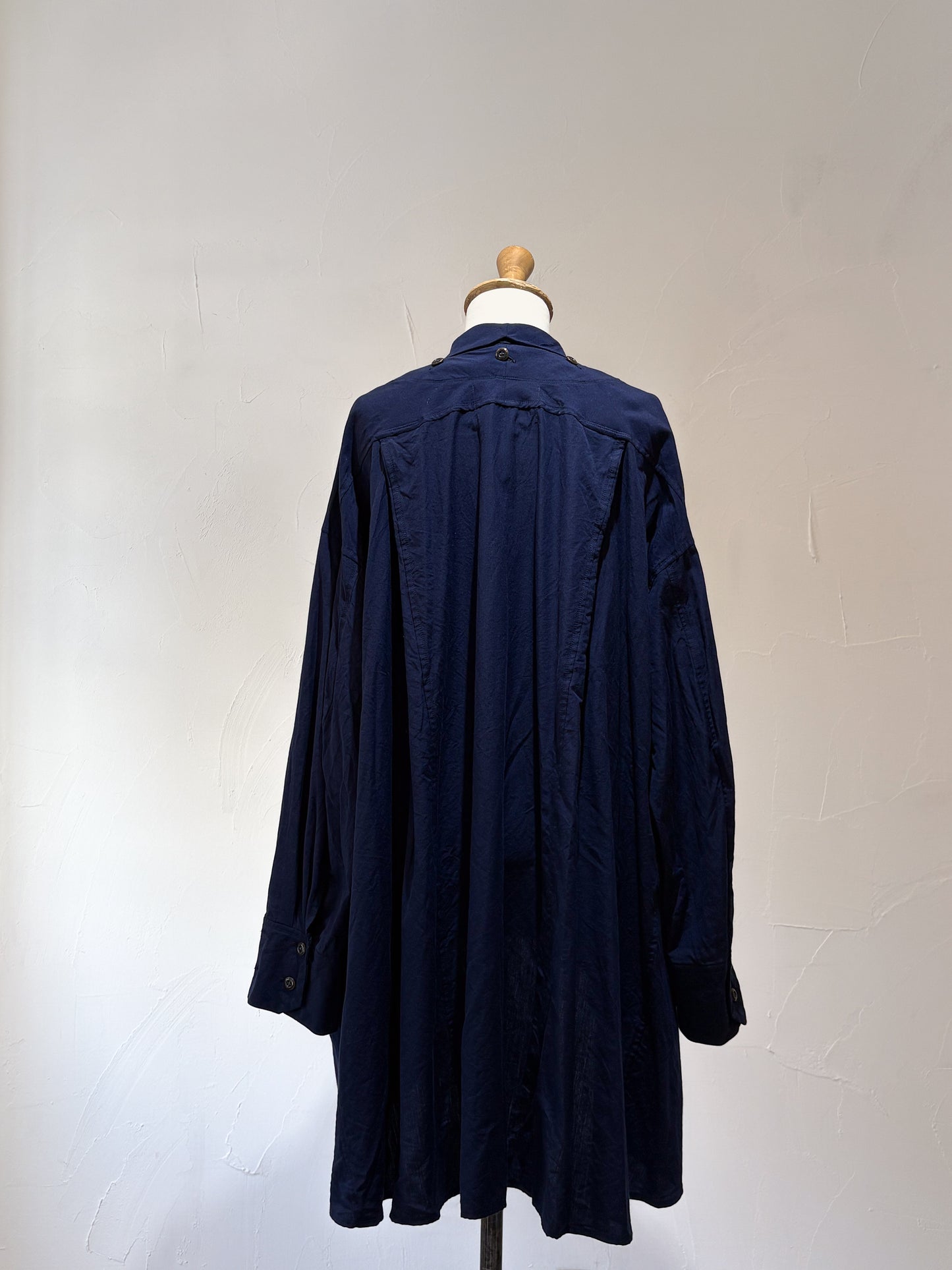 drape blouse K500-A SIC navy