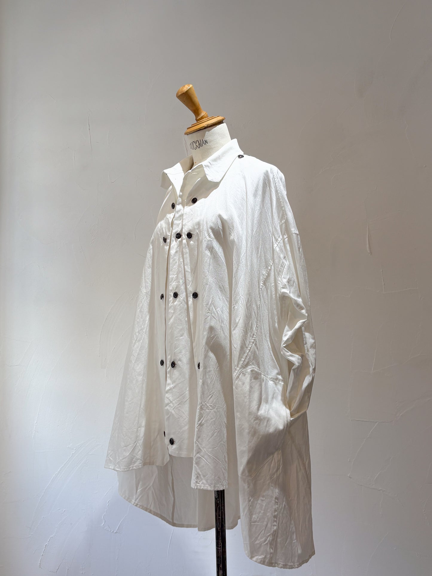 drape blouse K500-A SIC white