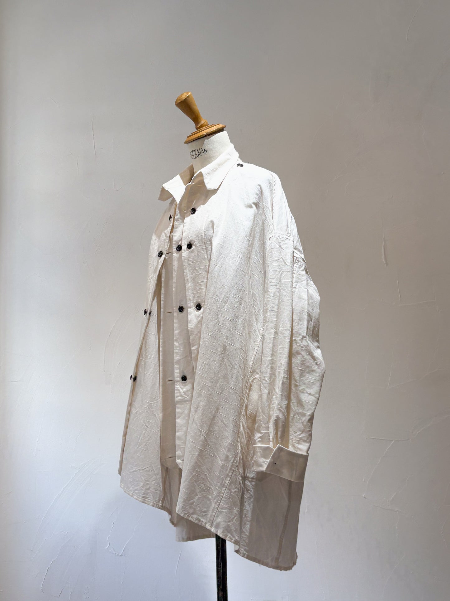 drape blouse K500-A 60/2kirikasuri white