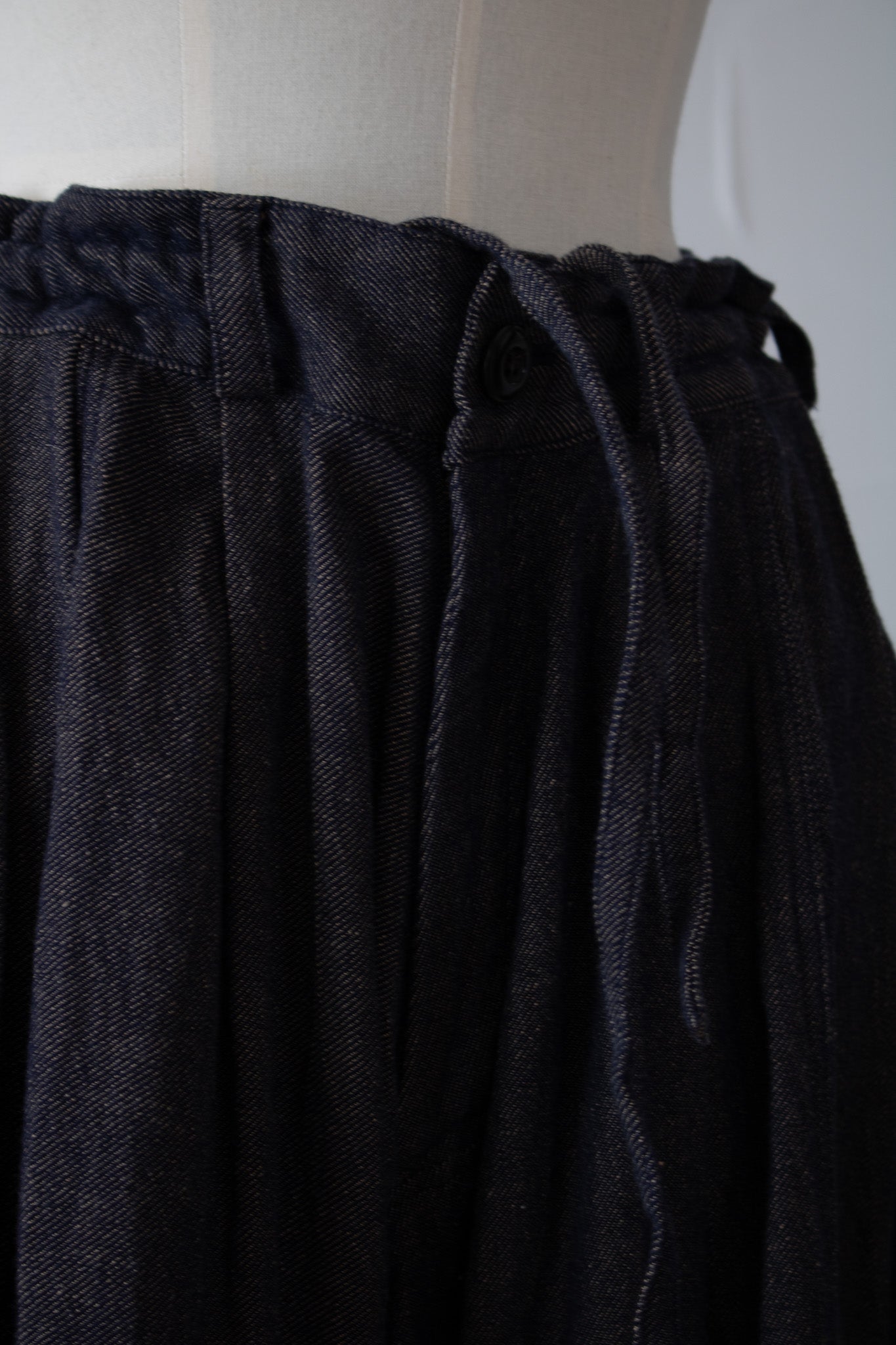 hakama pants K700 cotton twill navy/sepia