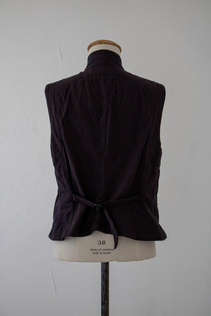 mannish vest K601 SIC yatara.stripe bronze