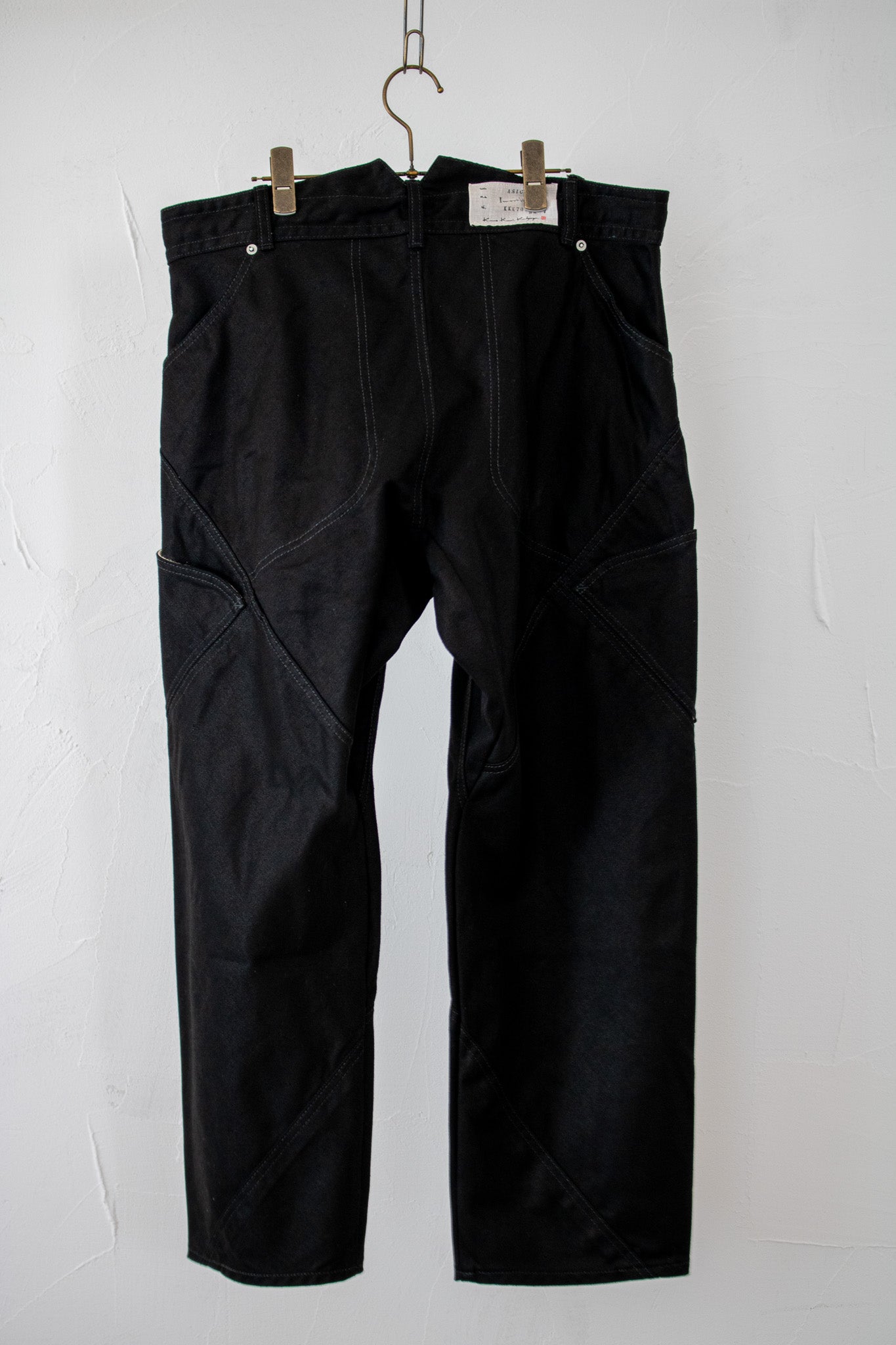 departure pants KKK701 ASIC black denim