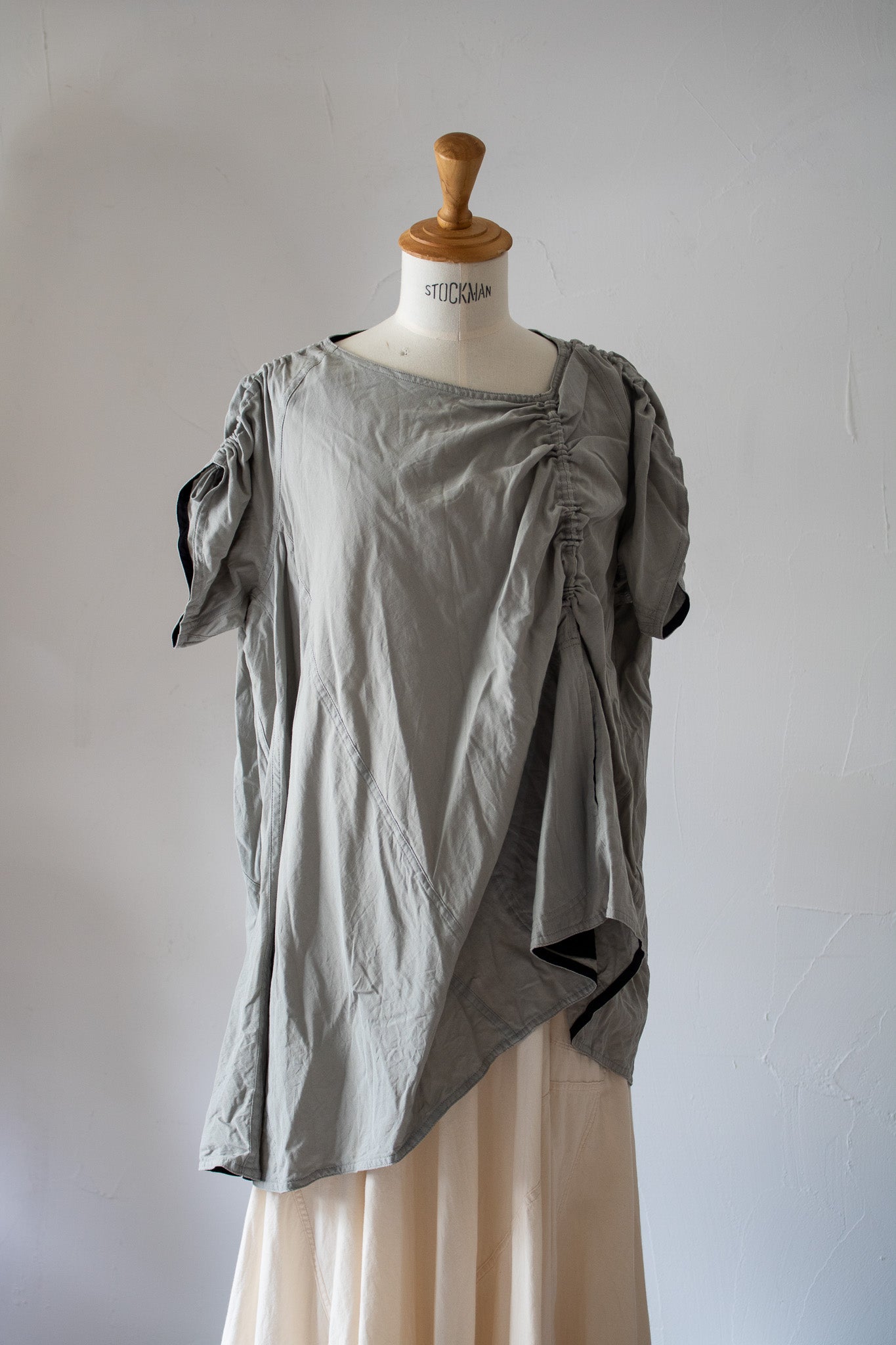 short sleeve blouse K501-A SIC light gray