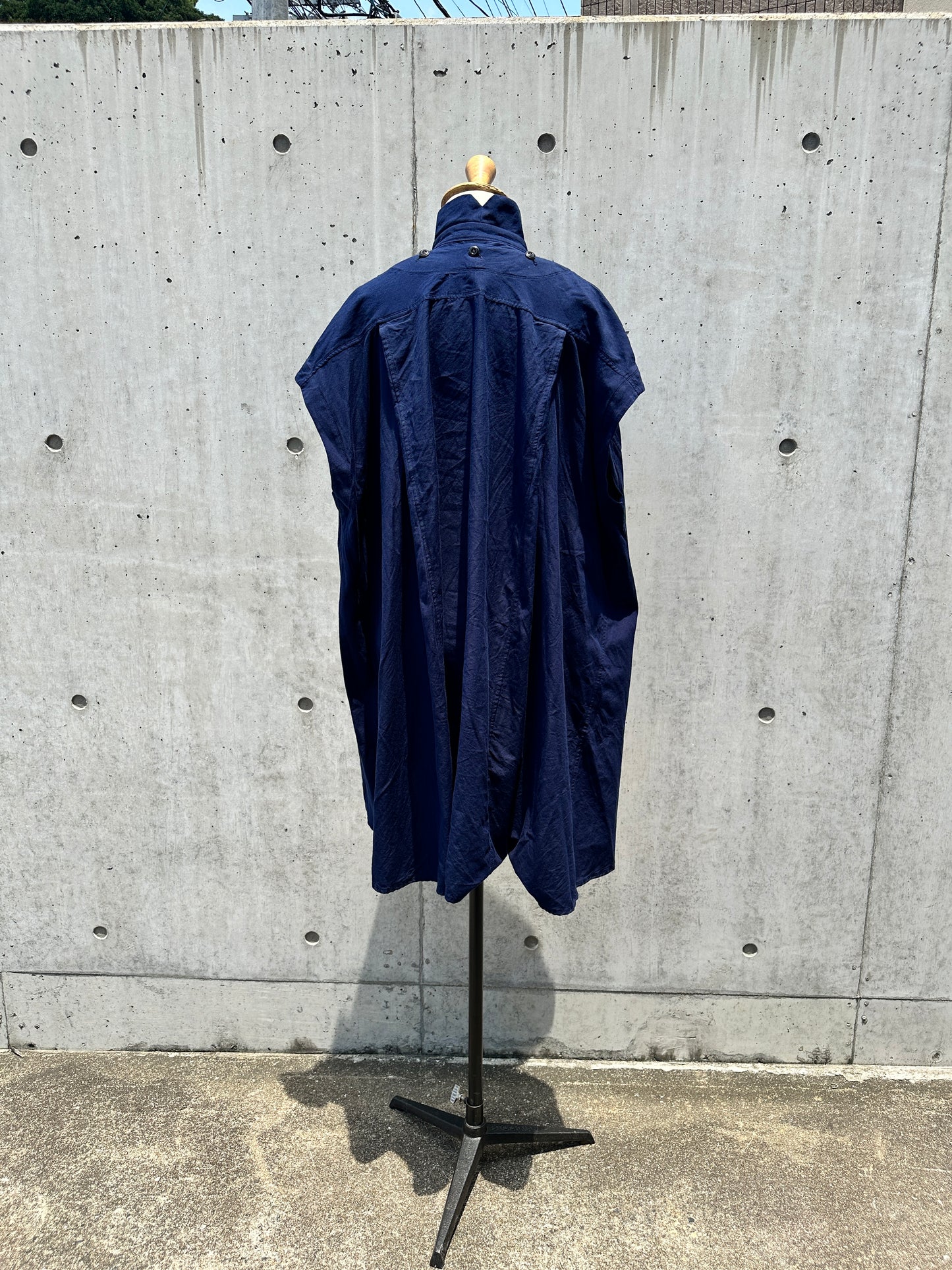 drape blouse  sleeveless K500-NS SIC navy