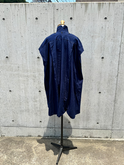 drape blouse  sleeveless K500-NS SIC navy