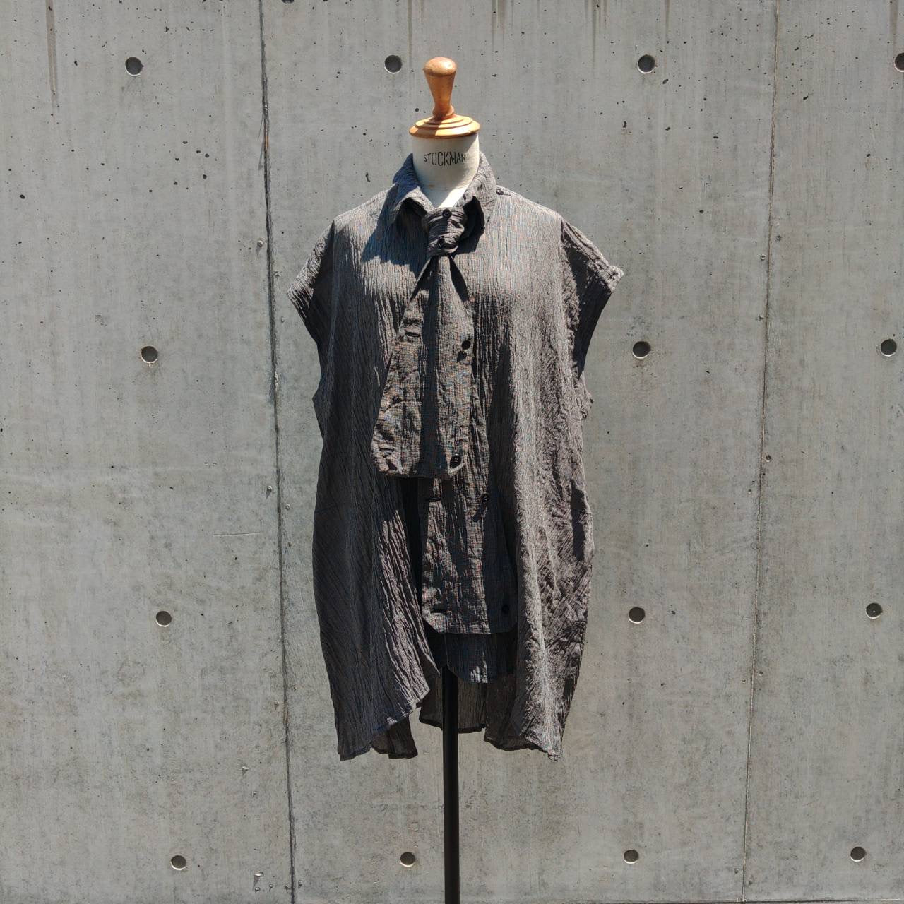 drape blouse  sleeveless K500-NS oziyachizimi chidori