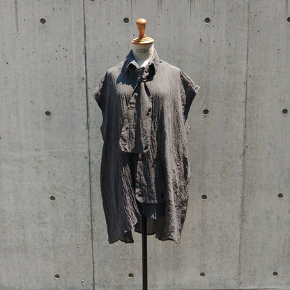 drape blouse  sleeveless K500-NS oziyachizimi chidori