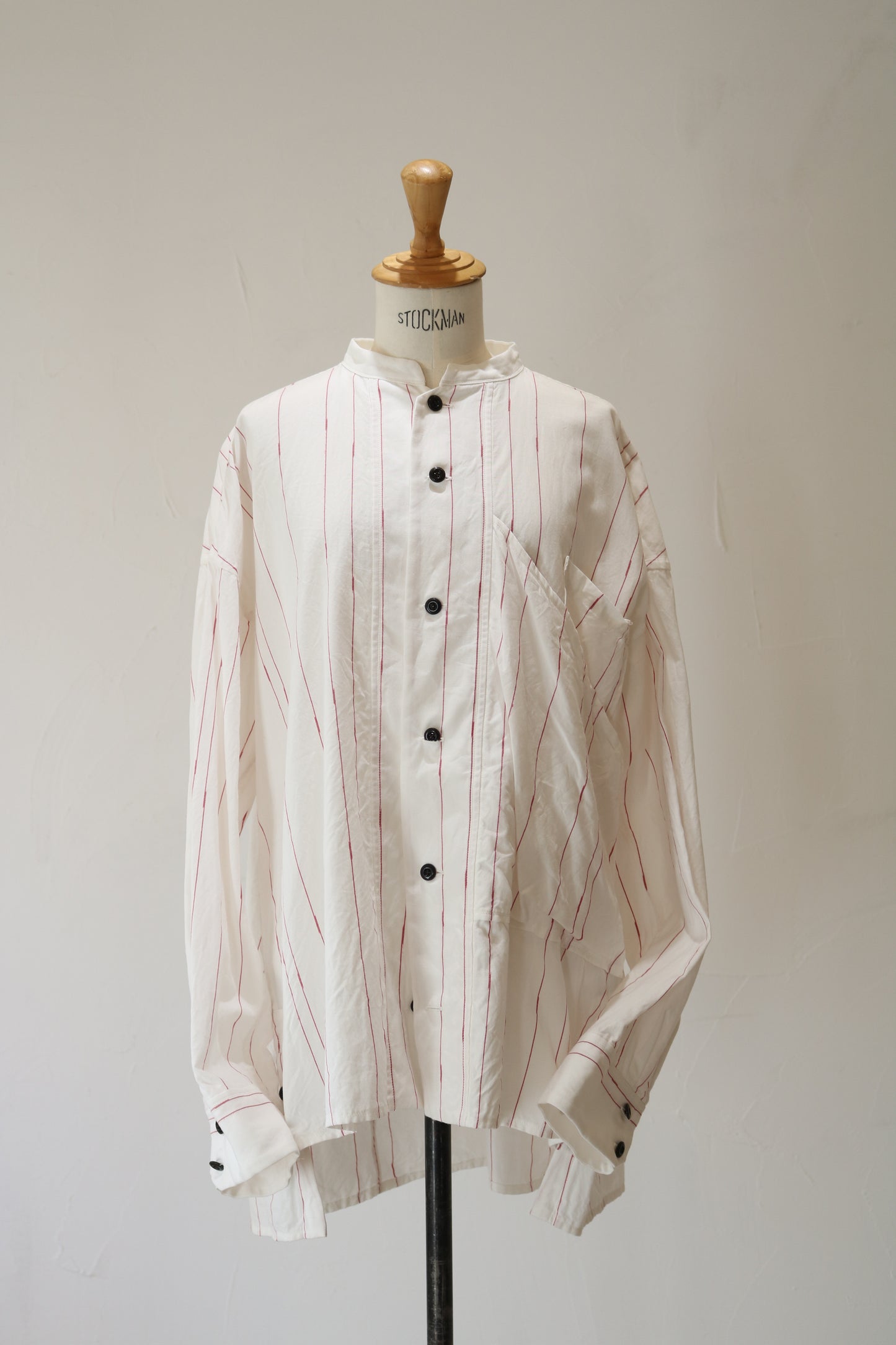 lama shirt K505 SIC stripe white/red