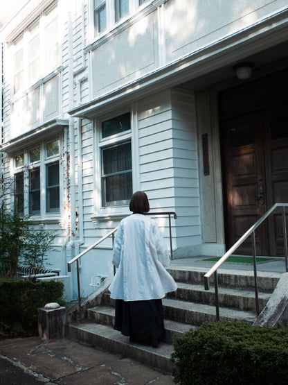 drape blouse K500-A 60/2kirikasuri white