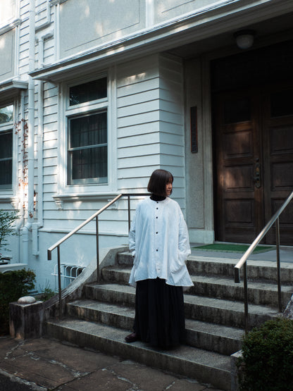 drape blouse K500-A SIC white